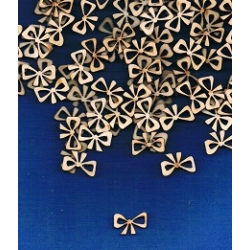 SKLEJKA #3mm Kokardka 2,3 x1,5cm, cena 1szt , mini kokardka ze sklejki